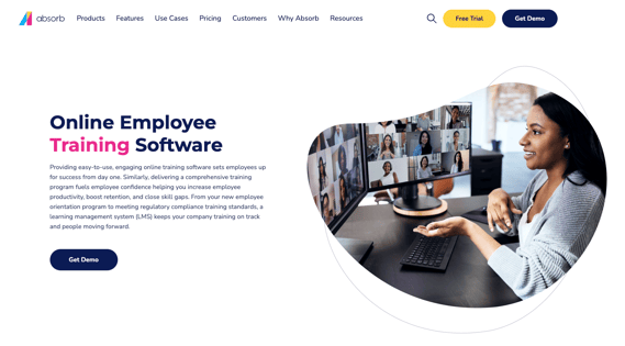 Absorb employee training software