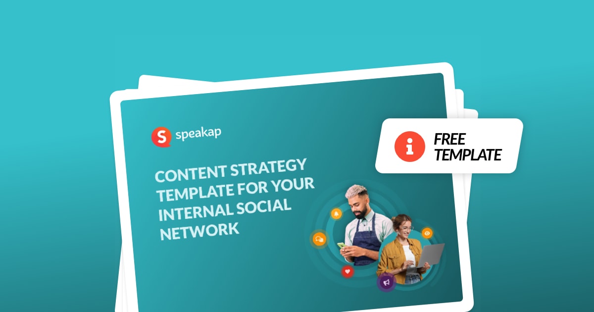 An employee engagement strategy content template which is free for you to download and grab.