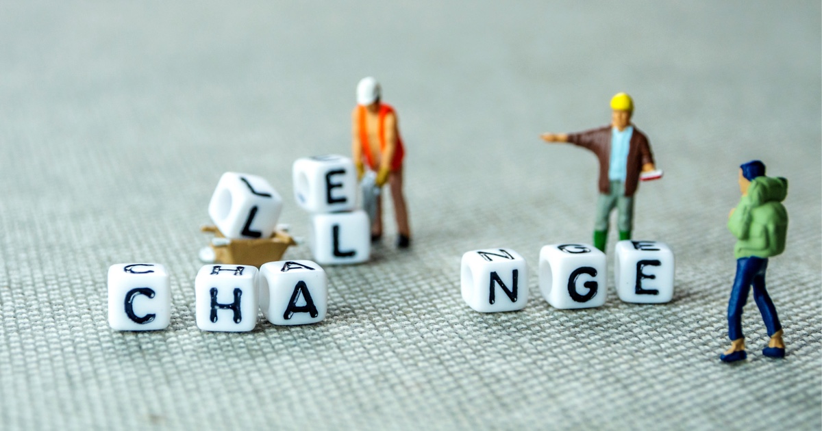 Challenge blog poster for employee change management
