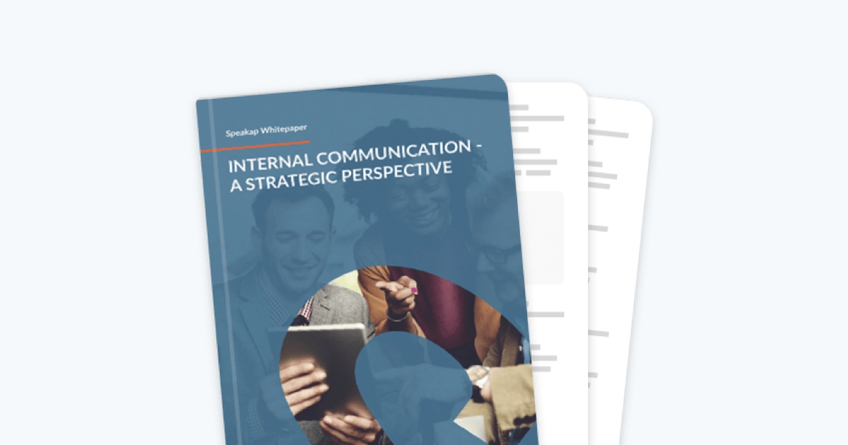 A downloadable pdf cover about internal communication strategies